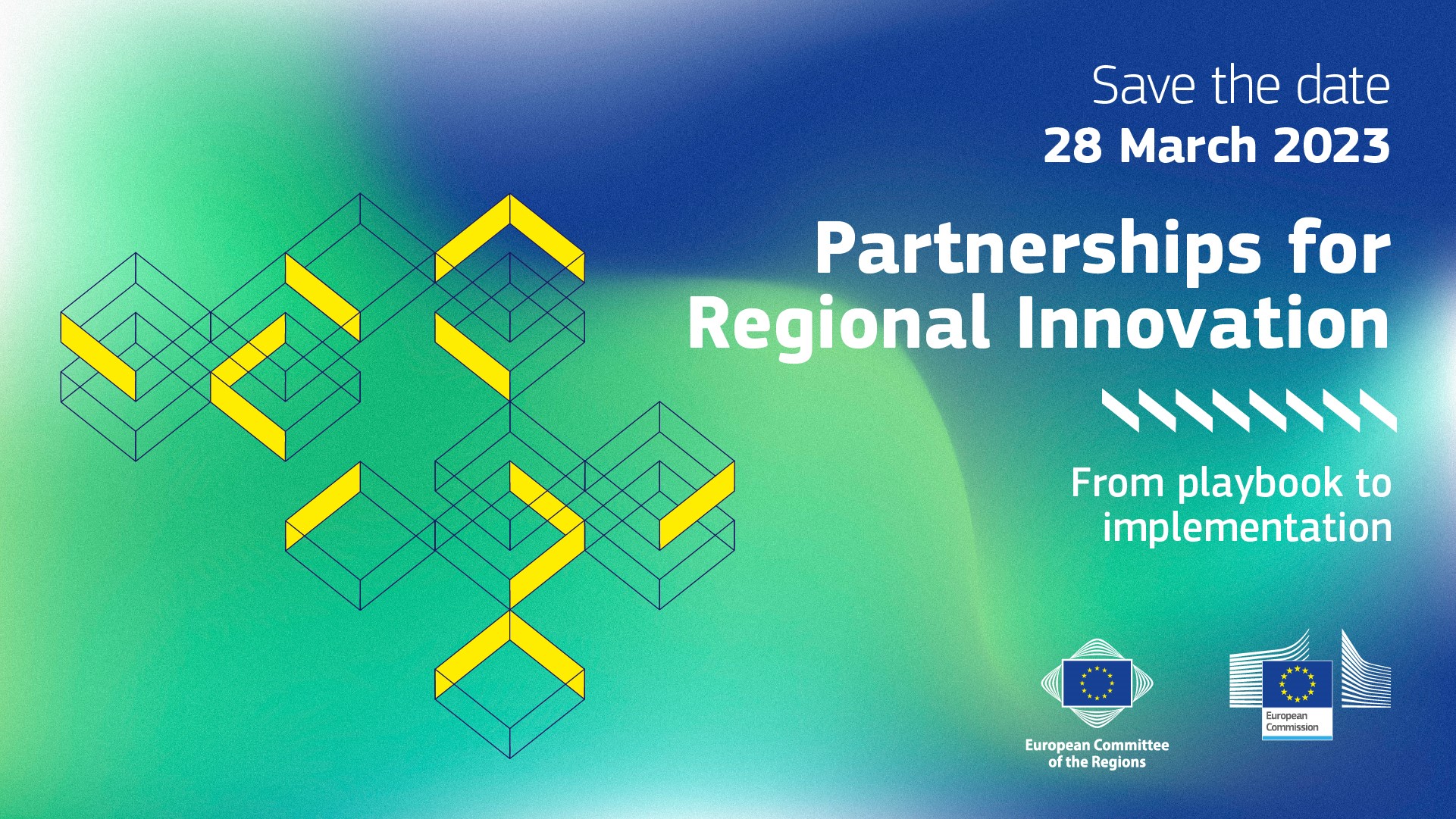 Banner of Save the date for Conference "Partnerships for Regional Innovation"
